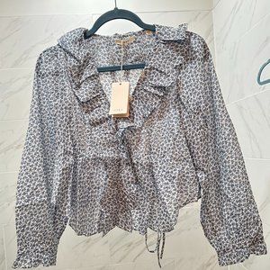 Doen Lenna Top in Bluebell Hillside Bloom (NWT - XS)